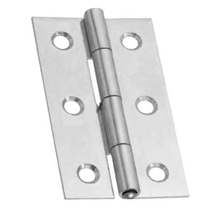 Charnière étroite à goupille fixe 70x40 mm