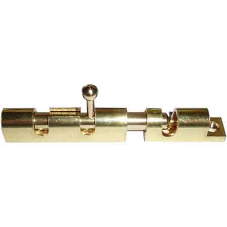 CATENACCIO A CANNONE TONDO IN OTTONE 120 mm - Ottone lucido