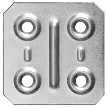 PIASTRINA PIANA 4x4 cm