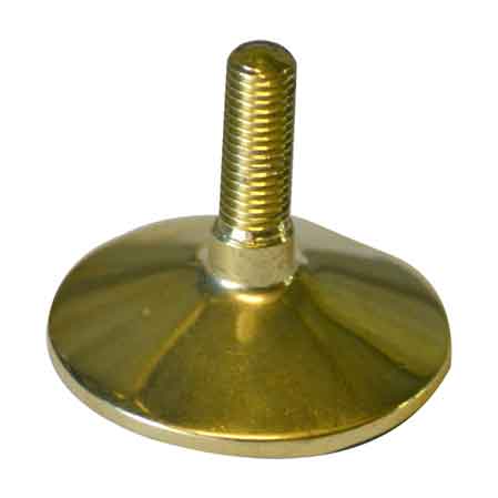 PIEDINO REGOLABILE IN OTTONE Ø 50 mm M12