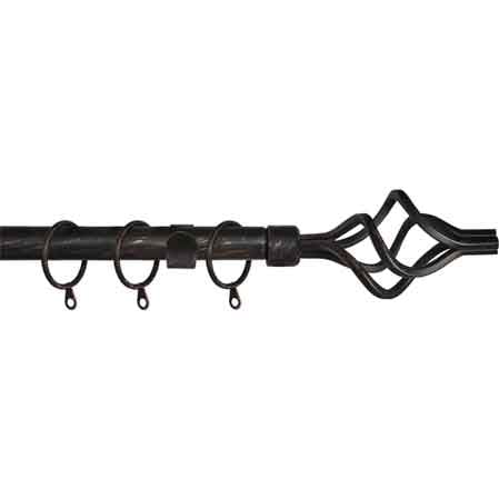 SCORRITENDA A STRAPPO 'TWIST' 120/210 cm - Nero/Argento