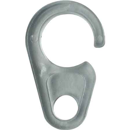 GANCIO PER TENDE CON OCCHIOLO Ø 7 - Colore trasparente