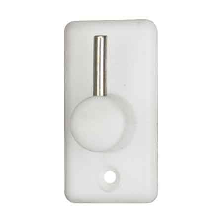 GANCIO PER BRIS-BRIS IN PLASTICA/ACCIAIO Bianco