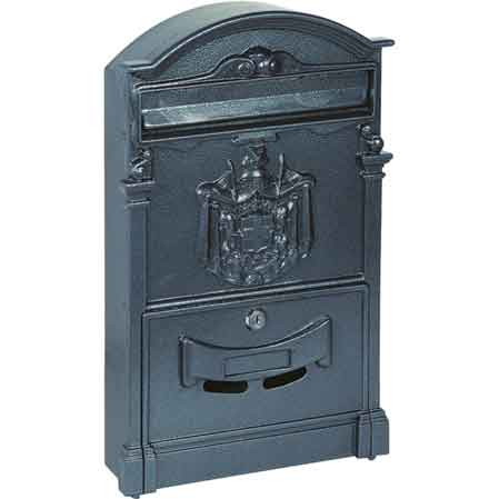 CASSETTA POSTALE IN ALLUMINIO 'REALE' CARDINALE 255x85x405h cm - Colore nera