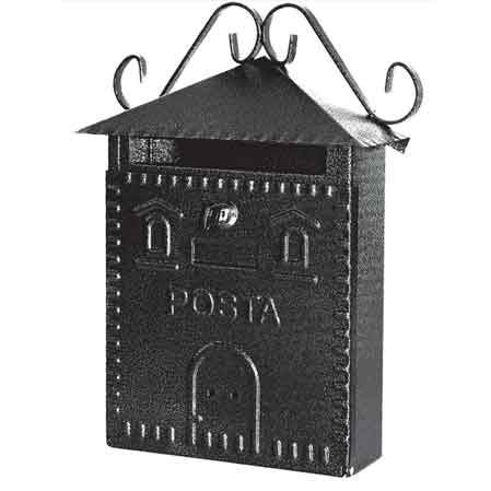 BOÎTE AUX LETTRES « RUSTICA » RÉSIDENCE 300x100x360h mm - Noire