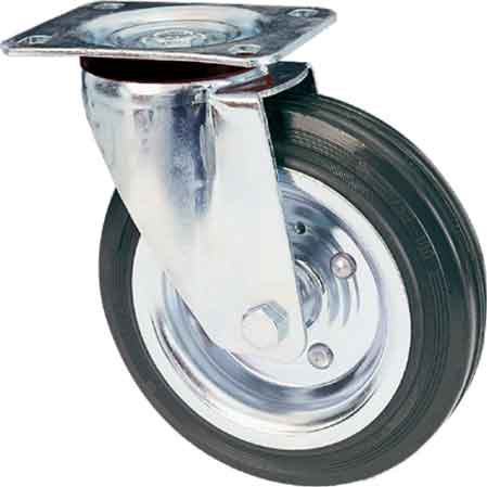 ROULETTE INDUSTRIELLE PIVOTANTE CARDINALE 200 mm - capacité 200 kg