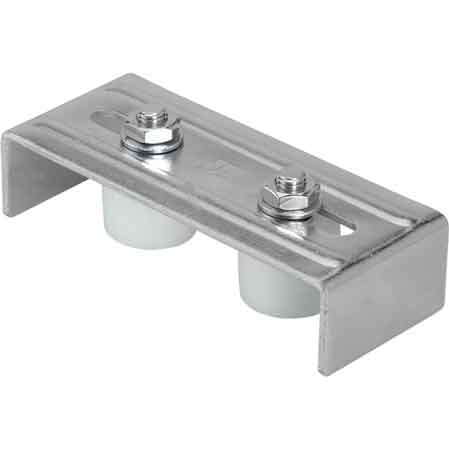 PIASTRA DI GUIDA SUPERIORE A 2 RULLI 145x60 mm