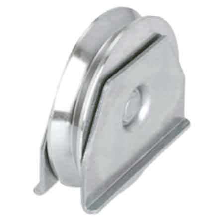 RUOTA CON SUPPORTO LATERALE PER CANCELLI GOLA Y A 2 CUSCINETTI 140 mm