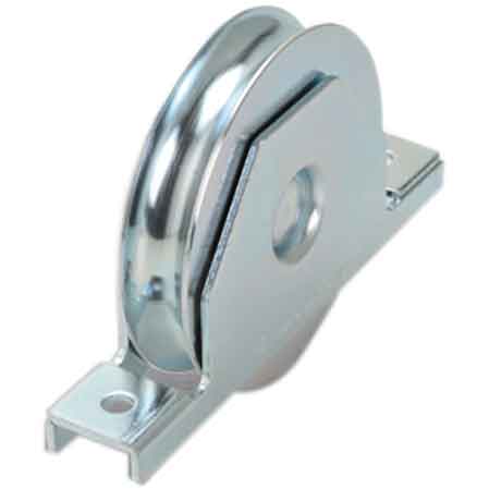 RUOTA CON SUPPORTO INTERNO PER CANCELLI GOLA TONDA 140 mm
