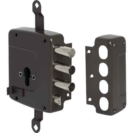 SERRURE À APPLIQUER POUR CYLINDRE EUROPÉEN ART. 56167 CISA E64 GAUCHE