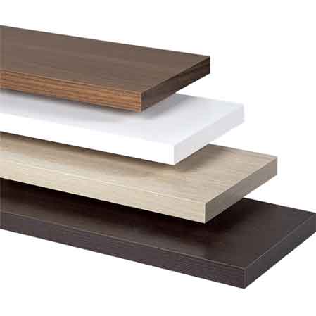 MENSOLA RETTANGOLARE 80x30 cm - spess. 1,8 mm - Colore Bianco