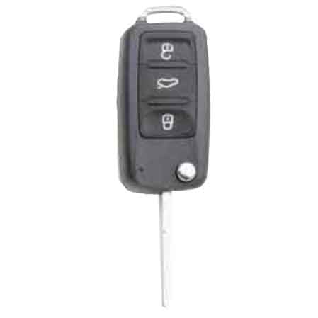 GUSCIO PER CHIAVE AUTO SEAT/SKODA/VOLKSWAGEN 'HU66BRS8' 3 Bottoni