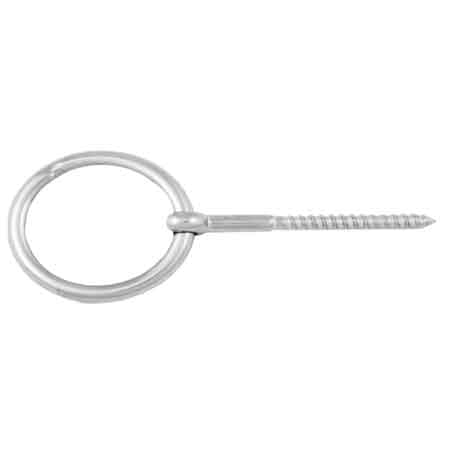 VITE PER LEGNO CON ANELLO INOX 6x60 mm (Ø 6 mm)