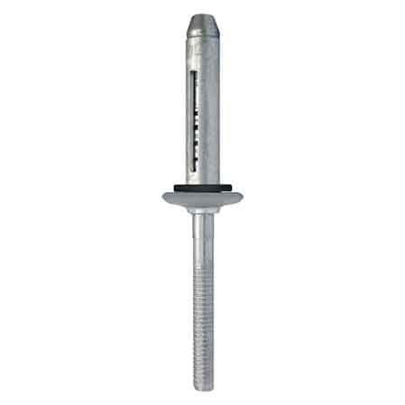 RIVETTO A STRAPPO TESTA BOMBATA CON GUARNIZIONE 5,2x19,1 mm