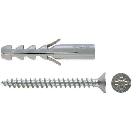 TASSELLO CON VITE 'SV' S 6V - Ø 6x30 mm - vite 4,5x40 mm