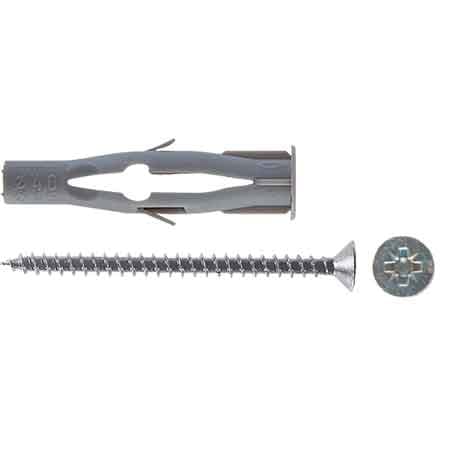 DÜBEL MIT SCHRAUBE 'FU-V' FU 8x50V - Ø 8x50 mm - Schraube 4,5x60 mm
