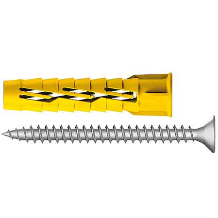 TASSELLO CON VITE 'RX02' Ø 8x42 mm - vite 5,0x45 mm