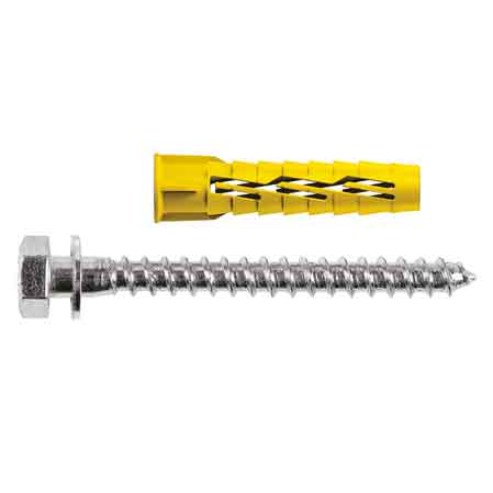 TASSELLO CON VITE TE E BORDO 'RX07' Ø 14x70 mm - vite 10x80 mm