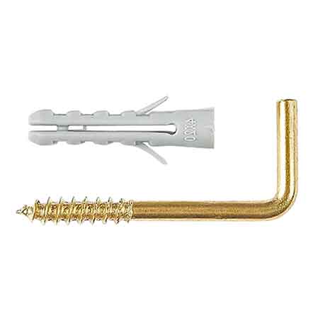 TASSELLO APPENDIQUADRO 'LA01' Ø 4x20 mm - vite 3x30 mm - Confezione 10 pezzi