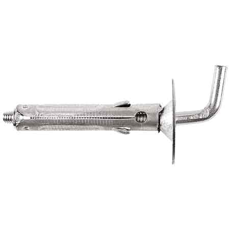 STAHLANKER HAKEN MITTEL 'DY03' Schraube M5 - Ø 9x40 mm