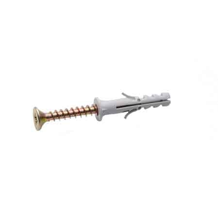 CHEVALET À EXPANSION AVEC COLLET EN NYLON Ø 6x30 mm - vis-screw 5,0x40 mm