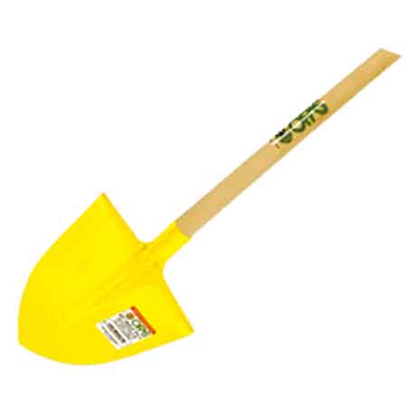 BADILE A PUNTA IN ALLUMINIO C/MANICO N° 0 (300x300 mm) - 1,00 kg