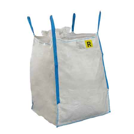 SACCONE RIFIUTI SPECIALI IN POLIPROPILENE FONDO CHIUSO 'BIG BAG' cm 90x90x120h - Port. 1500 Kg