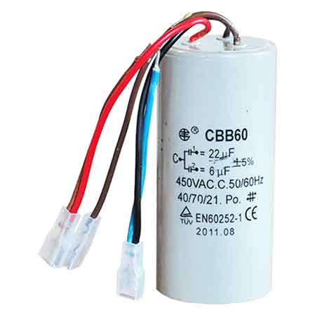 CONDENSATEUR DE REMPLACEMENT POUR « TIRATUTTO » Mod. 200 - 22 - 6 µF ± 5 %
