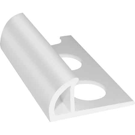 PROFILO 'JOLLY' PER RIVESTIMENTI H. 10 mm - bianco - barra 2,60 mt
