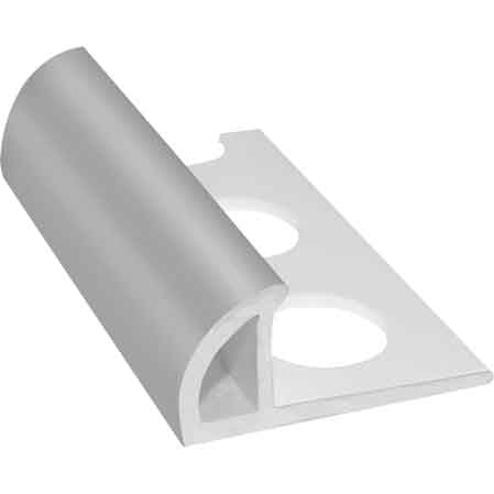 PROFILÉ « JOLLY » POUR REVÊTEMENTS EFFET ACIER H. 8/10 mm - mat - barre 2,60 mt