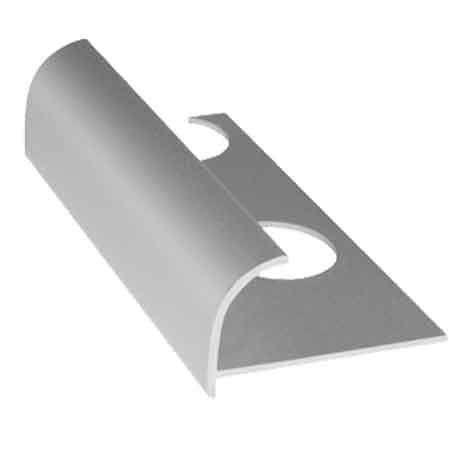 PROFILÉ « JOLLY » ROND EN ALUMINIUM POUR REVÊTEMENTS H. 8 mm - satiné - 2,50 mt