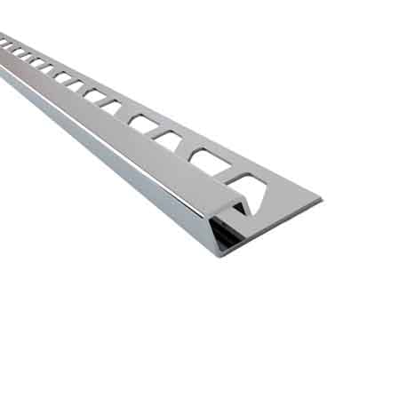 PROFILÉ "JOLLY" POUR REVÊTEMENTS CARRÉS INOX H 8 mm - Brillant - barre 2,5 m