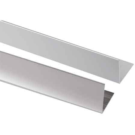PROFILO PER RIVESTIMENTI ANGOLARI 25x25x1 mm - Lucido - barra 2 mt