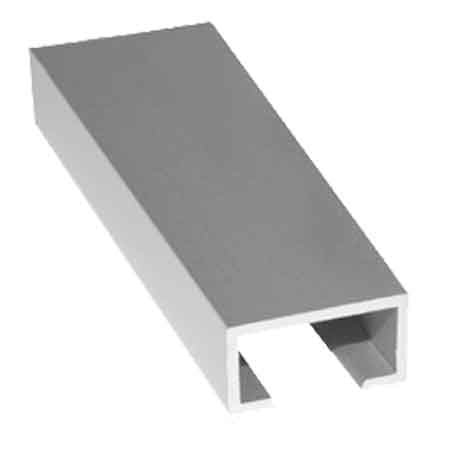 LISTELLO PER RIVESTIMENTI 'PIATTO' H. 10x8 mm - satinato - 2,50 mt