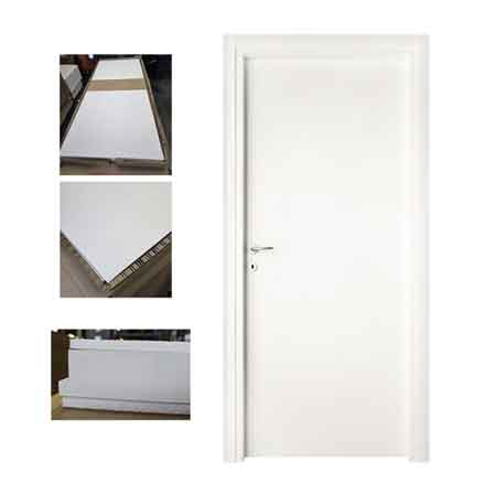 PORTA BATTENTE REVERSIBILE BIANCO EFFETTO LISCIO 800x2100h mm