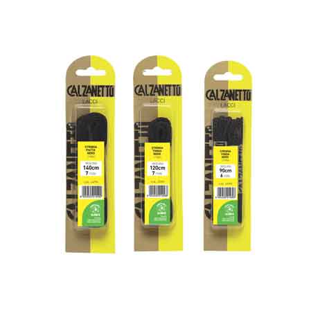 STRINGUE 'PROPLANET' LACETS Mod. Plat, 140 cm, Couleur Noir - Conditionnement 1 paire