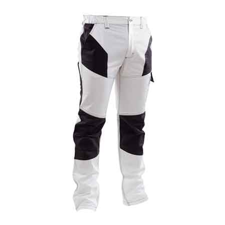 PANTALON DE TRAVAIL STRETCH BLANC/GRIS Taille L (52-54)