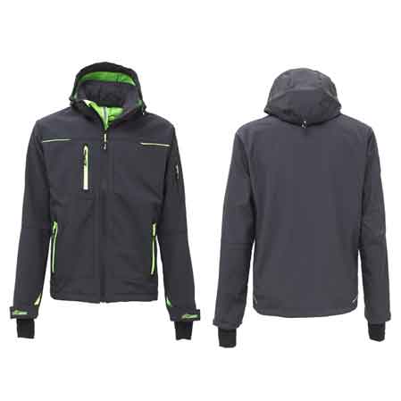 UPower Softshelljacke 'SPACE' Grau/Grün Gr. M
