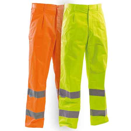 PANTALON HAUTE VISIBILITÉ Taille XL - Couleur Jaune
