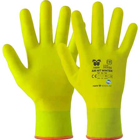 GANTS PROFESSIONNELS D'HIVER 'AIR NIT WINTER' NOIRS Taille 10