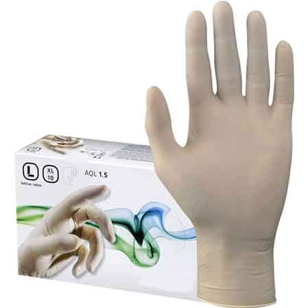 GANTS JETABLES EN LATEX Taille M - paquet de 100 pièces