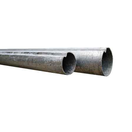 PALO TUBOLARE IN FERRO ANTIROTAZIONE PER SEGNALETICA Ø 60 mm x 3,30 mt