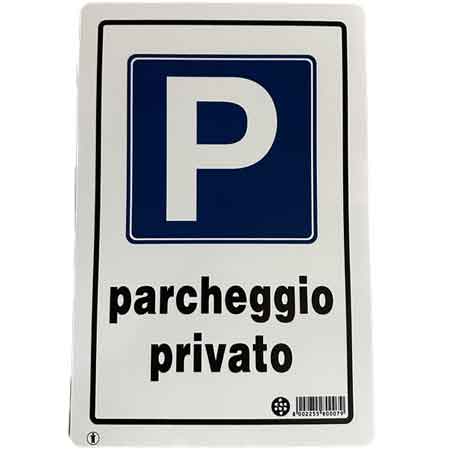 PANNEAU 'PARKING PRIVÉ' 20x30 cm