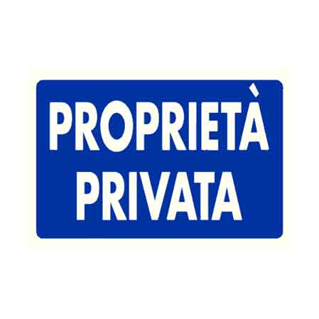 PANNEAU 'PROPRIÉTÉ PRIVÉE' 20x30 cm