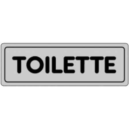 SCHILD 'TOILETTE' 15x5 cm