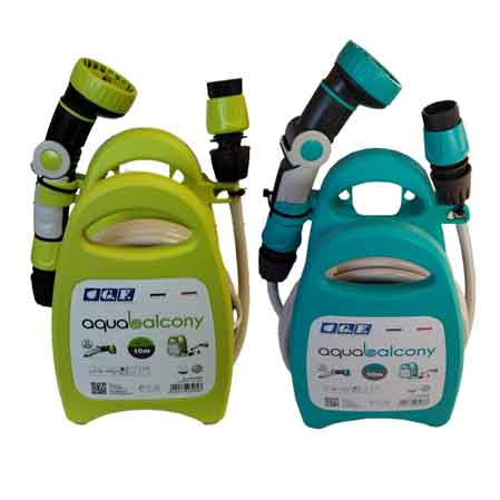 TUBO DA GIARDINO IN KIT 'AQUABALCONY' G.F. 10 mt - Colore Lime