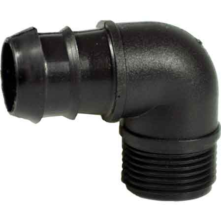 GOMITO FILETTATO MASCHIO BASSA PRESSIONE Ø mm 16x3/4"