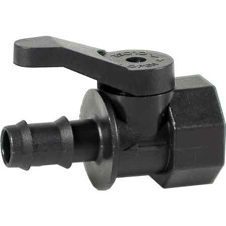MINI VALVOLA A SFERA FEMMINA/PORTAGOMMA 'SFP' Ø 16x3/4" mm