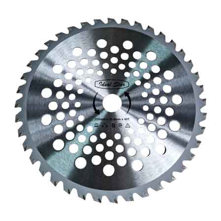 DISCO PER DECESPUGLIATORE PROFESSIONALE 'TUNGSTENO' CARDINALE Ø 255x25.4 mm- 40 denti