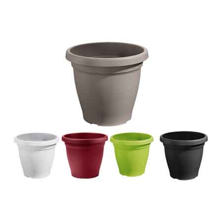 VASO 'VERONA' Ø 30x24h cm - Colore antracite